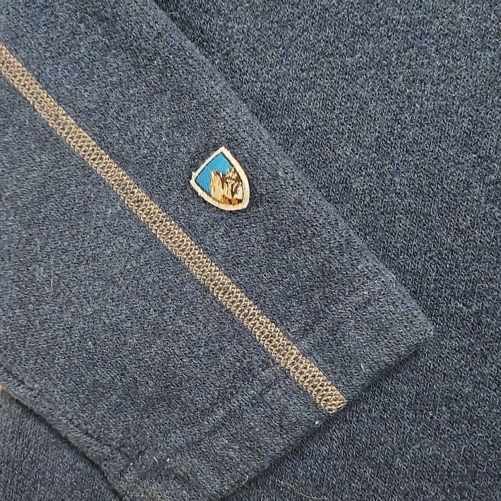 KUHL REVEL QUARTERāZIP MUTINY BLUE PULLOVER, SIZEāMEDIUM - Picture 10 of 11